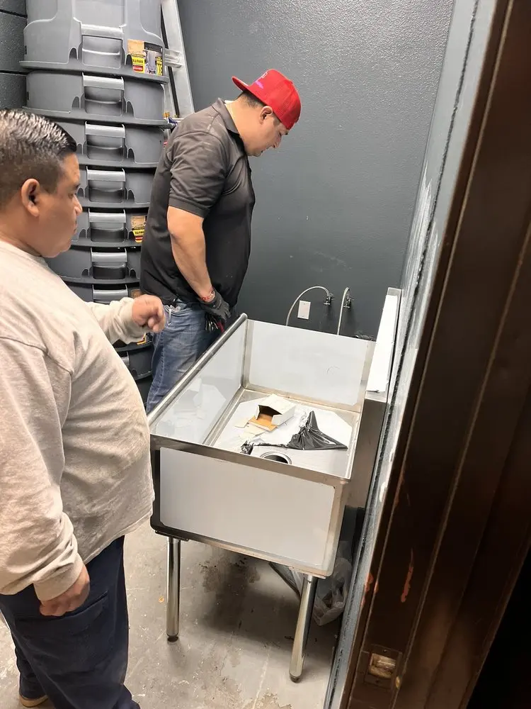 Commercial plumbing and sink installation in Nellis AFB